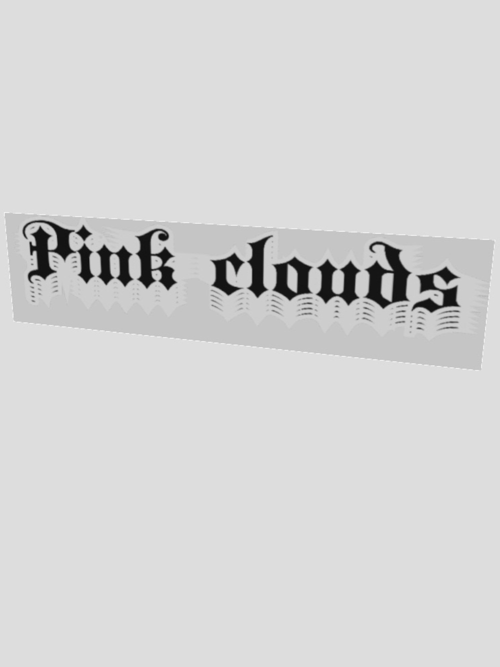 Pink Clouds Graphic Women’s Tee — Black Print